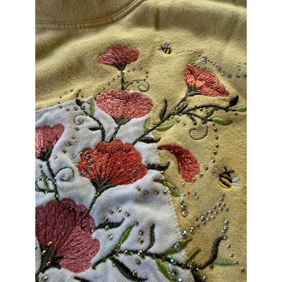 Vtg Decorated Originals Womens Size Med Sweatshirt Pullover Embroidered spring - Picture 13 of 16